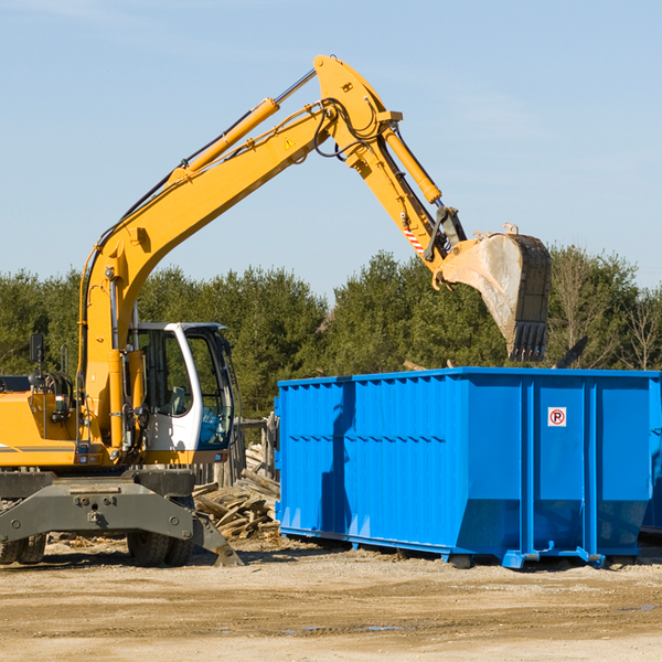 what are the rental fees for a residential dumpster in East Whittier CA